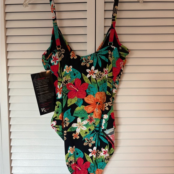 Coco Reef Tropical Floral One Piece Swimsuit - Picture 2 of 3
